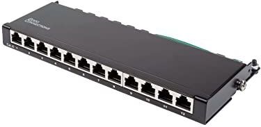 Good Connections - GC-N0115 - Patchpaneel - Zwart - 12 Aansluitingen, Cat. 6, Gigabit Ethernet