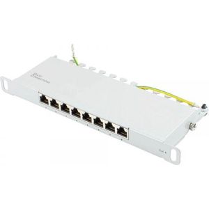 Good Connections - GC-N0123 - Patchpaneel - Grijs - Cat. 6, 8 Aansluitingen, Staal, Gigabit Ethernet