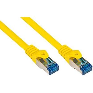 S/FTP CAT6a 10 Gigabit netwerkkabel / geel - LSZH - 20 meter