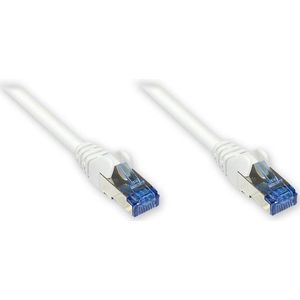 Alcasa Good Connections Cat.5e Ethernet-LAN-patchkabel, snagless RNS, SF/UTP, 100 MHz; Gigabit-compatibel (10/100/1000 Base-T Ethernet-netwerken), voor patchpaneel, switch, router, modem, wit 5 m