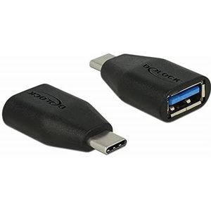 Delock USB Type-C stekker > USB 3.0 A aansluiting zwart