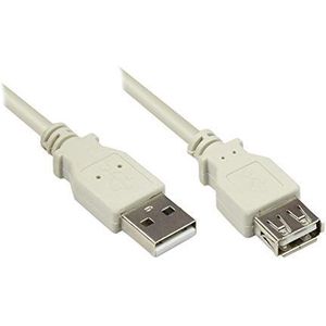 Good Connections verlengkabel USB EASY stekker A naar bus USB 2.0 1,00 m grijs