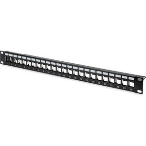DIGITUS - Patch Panel - Modulair - 19-inch - 24-poorts - Zwart