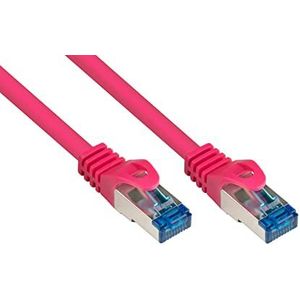 S/FTP CAT6a 10 Gigabit netwerkkabel / roze - LSZH - 25 meter