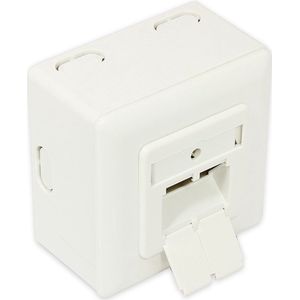 Wandcontactdoos - CAT6 - Afgeschermd - 2 RJ45 Poorten