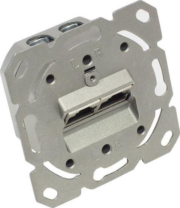 Inbouw Wandcontactdoos - Afgeschermd - 2 RJ45 Poorten - CAT6