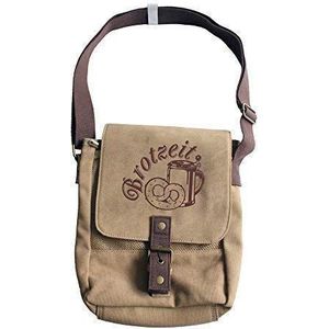 Canvas Tas met Print - Snack Pretzel Bierglas - 13651