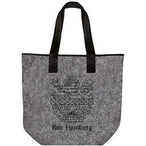 Vilten tas met borduurwerk - BAD HOMBURG - 26078 - schoudertas Shopper Bag