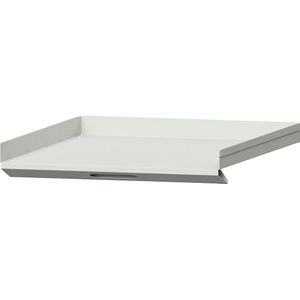 eurokraft pro Uitschuifbaar legbord, b x d = 450 x 540 mm, lichtgrijs