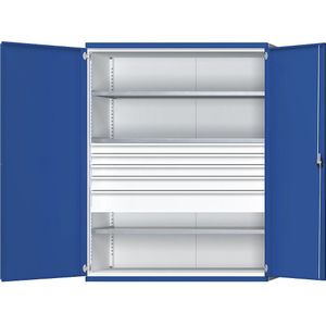 ANKE Zwaarlastkast JUMBO met 3 legborden, 5 laden, h x b x d = 1950 x 1484 x 690 mm