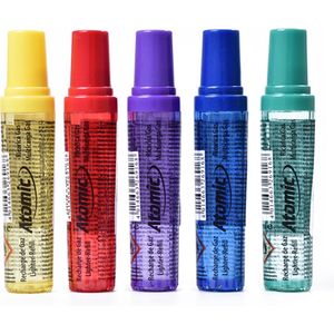 Atomic® Butaan Bijvulgas - Gasbussen - 5x 18ml - 45 PSI - Aanstekergas