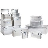 ALUTEC INDUSTRY 73 aluminium koffer (inhoud 73 liter, binnenafmeting 550 X 350 X 381 mm, stof- en spatwaterdicht, gereedschapskoffer, opbergkoffer, gewicht 4,9 kg) 13073