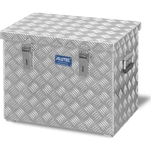 Transportkist van aluminium traanplaat, inhoud 375 liter