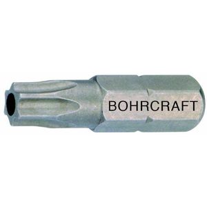 Bohrcraft Schroevendraaierbits 1/4 inch met gat voor torx-schroeven, TR 25 x 75 mm losse/fabrieksverpakking, 1 stuk, 61501502575