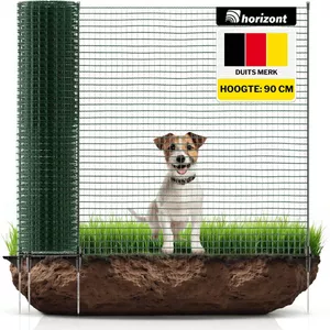 VOSS.farming classic 25 meter, 112cm, groen, 9 palen met dubbele punt