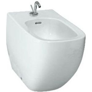 Laufen Palomba staand bidet 36x56x43cm 1 kraangat met gesloten zijden keramiek lcc-wit H8328014003041