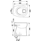 Kindertoilet plieger vlakspoel brussel wit