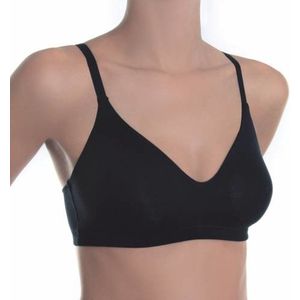Sassa Mode - 12930 - Soft BH - Zwart - Comfort BH zonder Beugel