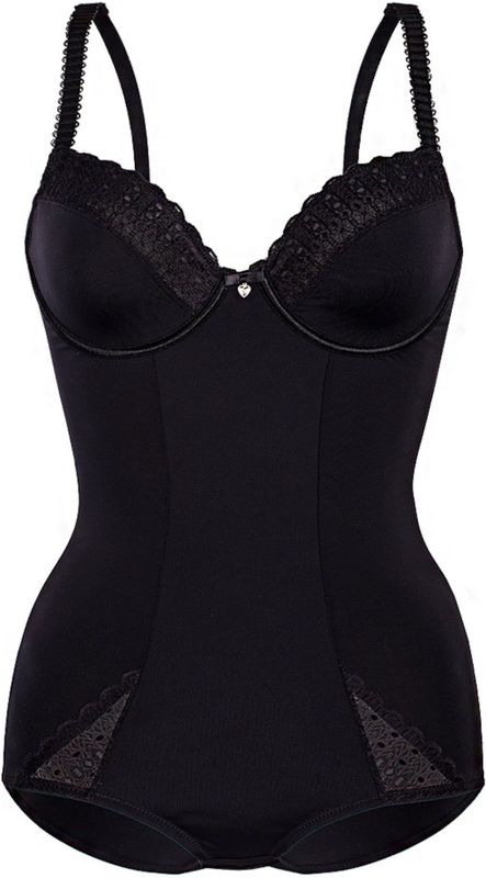 Sassa - Lovely Secret - Body - Glanzende Microvezel - Zwart