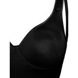 Sassa - 00500 - Body - Zwart - Huidvriendelijk Microware, Gladde Cups, Haak- en Oogsluiting