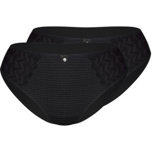 Slip - Pied-de-Poule Patroon - Microvezel - Kanten Inzetstukken