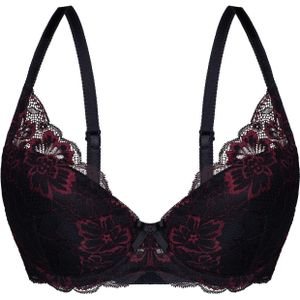 Sassa - WINTER NIGHT - BH - Bourgogne/Zwart - Full Cup - Met Beugel