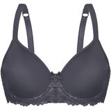 Sassa Mode - Classic Lace - Voorgevormde Beugelbh - Donkergrijs