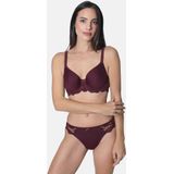 Sassa Mode - Classic Lace - Voorgevormde Beugelbh - Donkerrood