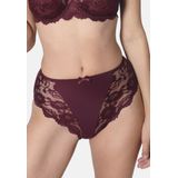 Sassa - Slip - Pruim - 2 Pack - Mid Waist - Effen met Kant