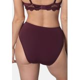 Sassa - Slip - Pruim - 2 Pack - Mid Waist - Effen met Kant