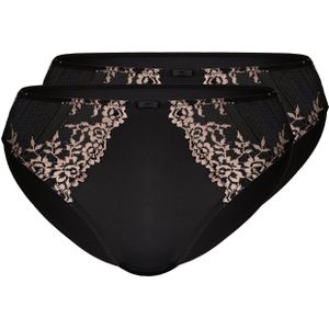 Sassa Mode - Delightful Dreams - Slip - Zwart/Ecru