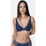 Sassa - EYELASH BLINK - BH - Donkerblauw - Full Cup - Push-up