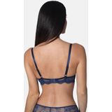 Sassa - EYELASH BLINK - BH - Donkerblauw - Full Cup - Push-up