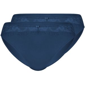 Sassa Mode - Eyelash Lace - Slip - Blauw