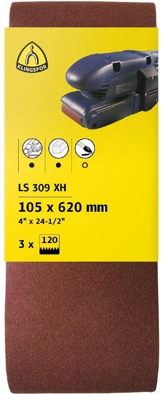 Klingspor Endless abrasive belt 75x533mm granules 60 3pcs (45336)