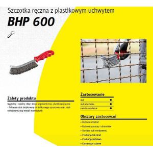 Klingspor K.borstel RĘCZNA houder plastic BHP600 draad MOSIĘŻNY