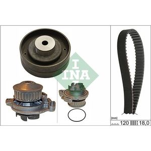 Waterpomp + distributieriem set INA 530 0151 30
