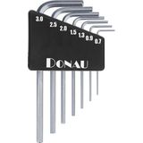 DONAU ELEKTRONIK Innensechskantschlüssel-Set 820, 0,7...3 mm, 7-teilig