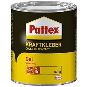 Pattex Kraftkleber Compact, extra sterke lijm zonder druipen en draden, lijm voor verticale en poreuze oppervlakken, 625 g contactlijm in gelvorm