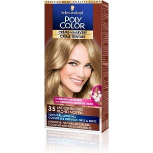 Schwarzkopf Poly Color Crème 35 Middenblond Permanente Haarverf