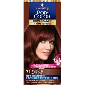 Schwarzkopf Poly Color Haarverf 71 Mahonie 50ml + 40ml Ontwikkelmulsie