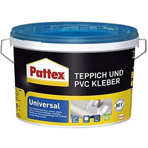 Pattex Universeel tapijt en PVC-lijm, sterke lijm voor pvc-vloeren & tapijten, tapijtlijm geschikt voor vloerverwarming, rolvaste lijm, 1 x 4 kg