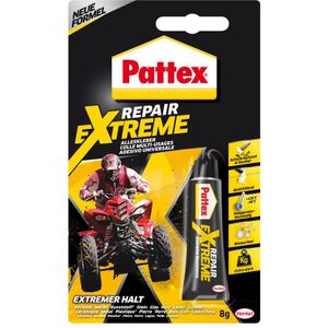 Pattex Repair Extreme, niet-krimpende en flexibele universele lijm, temperatuurbestendige reparatielijm, sterke lijm voor binnen en buiten, 1x 8 g tube