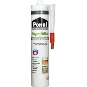 Ponal Parket & laminaat voegenvuller rookeiken, elastische voegenmassa voor aansluit- en expansievoegen, oplosmiddel-, water- en siliconenvrije afdichtmassa, 1 x 280 ml patroon