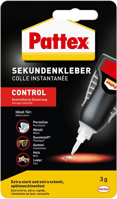 Pattex - Secondelijm Matic - 3 g - Vloeibare Lijm - Extra Sterk - Vaatwasmachinebestendig