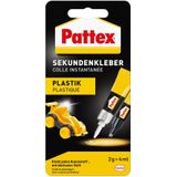 Pattex secondelijm Plastic vloeibaar 2g/4ml
