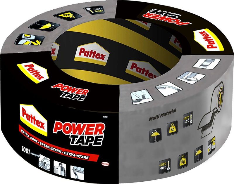 Pattex Power Tape Grijs 50 M - Ducktape Ducttape Duck Tape Duct Tape