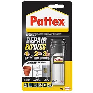 Pattex 1895910 Repair Express Massa RECHTS met 48 g tube lijm, meerkleurig