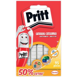 Buddies Pritt dubbelzijdige kleefpad poster blister à 95 stuks 50% gratis | 24 stuks