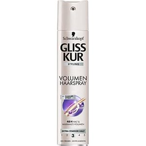 Gliss Kur 6 x Ultimate Volume haarspray (6 x 250 ml), met uv-bescherming en extra sterke 48 uur grip, voor styling met push-up effect